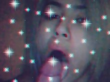 babe blonde blowjob big-cock handjob horny milf oral smoking