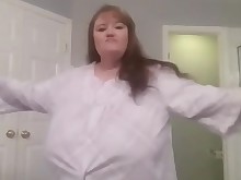 big-tits mammy mature milf striptease webcam