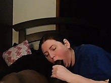 black blowjob boyfriend brunette big-cock cum cumshot bbw friends